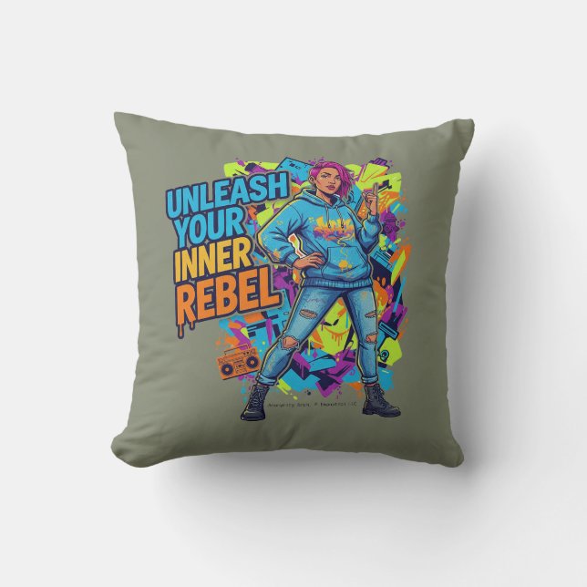 Almofada Unleash Your Inner Rebel -  (Frente)