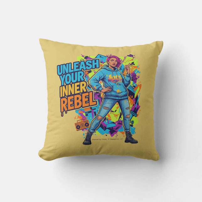 Almofada Unleash Your Inner Rebel -  (Frente)