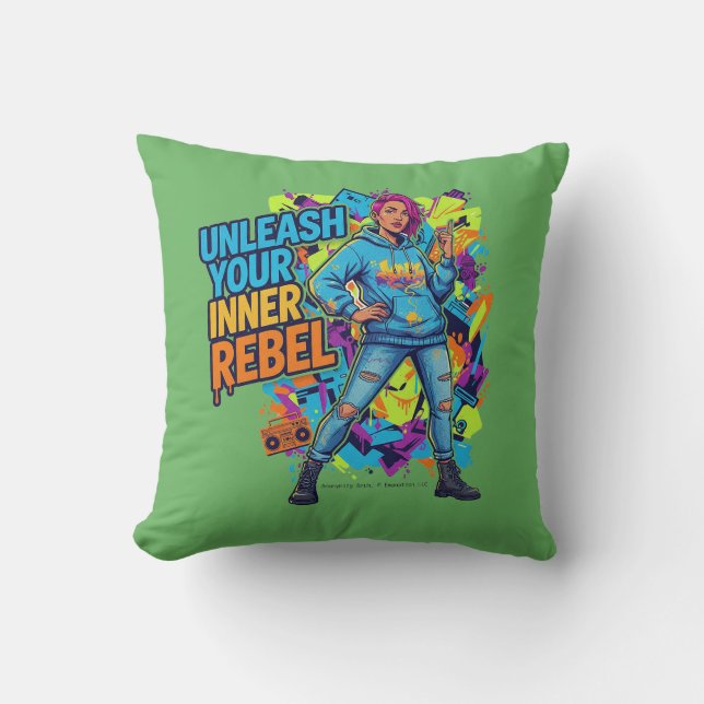 Almofada Unleash Your Inner Rebel -  (Frente)