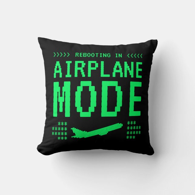 Almofada Unwind with Our Airplane Mode Decorative Pillow (Frente)
