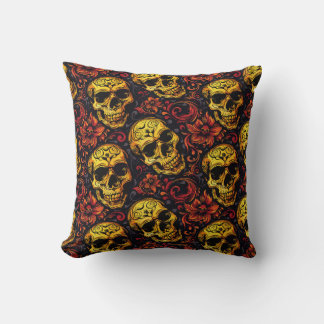 Almofada Urban Art Skull Pillow Design, Cojín B48