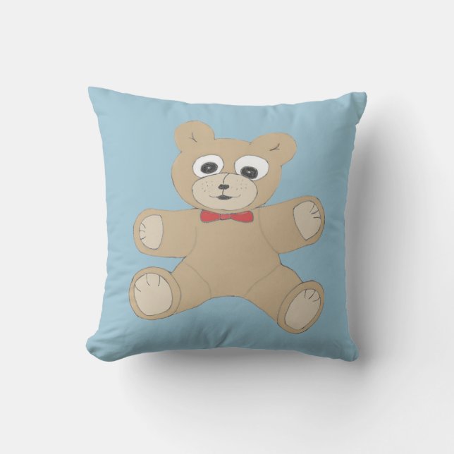 Almofada Ursa Teddy Feliz Excêntrica (Frente)