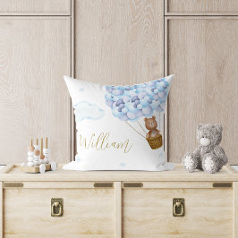 Almofada Urso Azul Urso Azul Balões Infantis