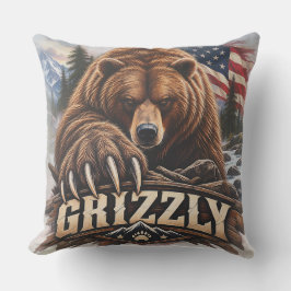 Almofada Urso Cinzento - Selvagem Americano