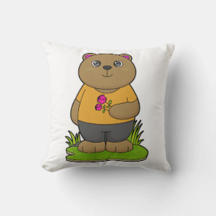 Almofada Urso com Flores