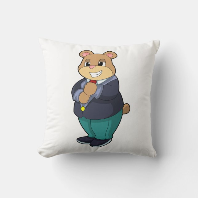 Almofada Urso como Almoço com Ensino (Frente)