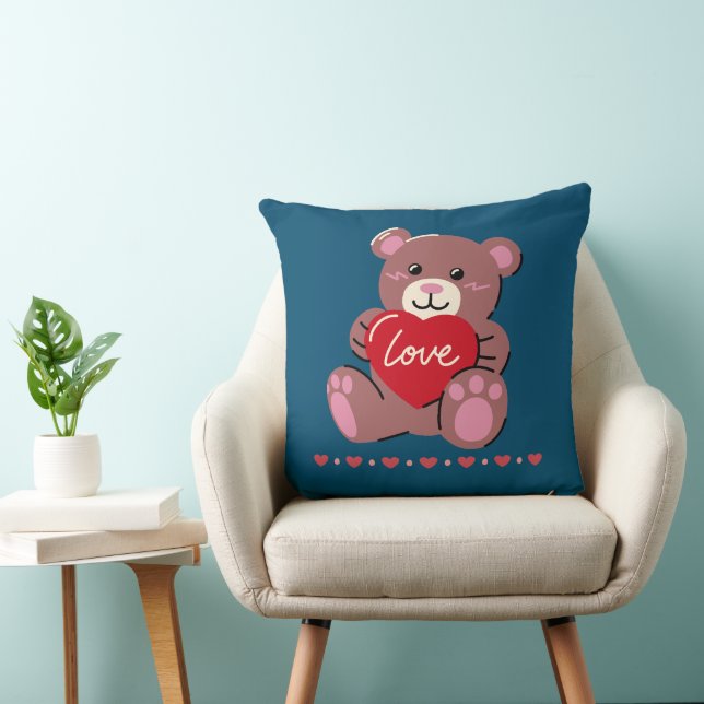 Almofada Urso de Corte do feliz dia de os namorados (Cadeira)