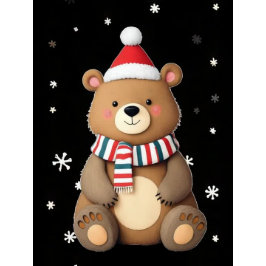 Almofada Urso de Natal