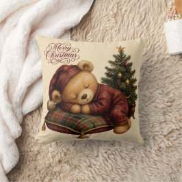 Almofada Urso de Pelúcia Acordado na Árvore de Natal