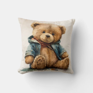 Almofada Urso de pelúcia de cor castanha doce Bebê