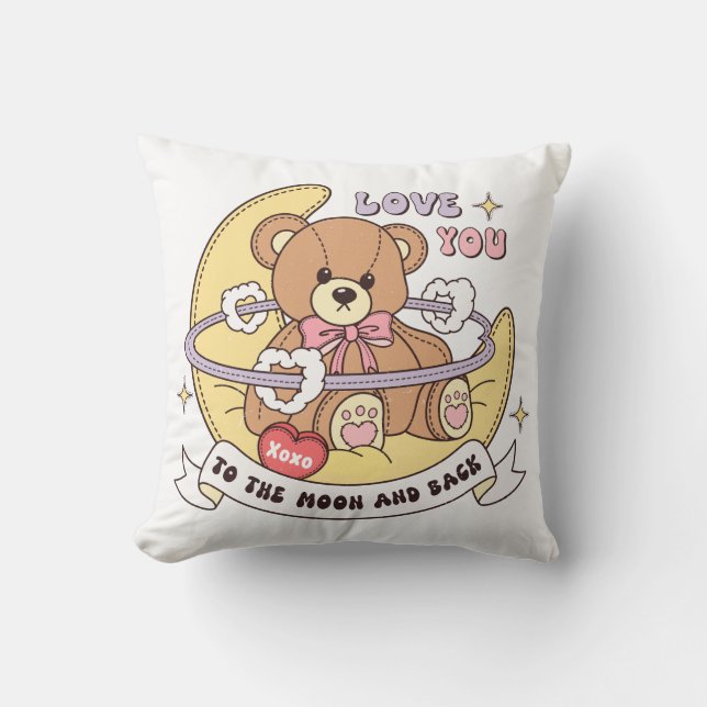 Almofada Urso de pelúcia Dia de os namorados (Frente)