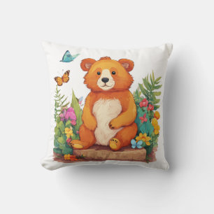 Almofada Urso de Teddy em um Jardim Mágico