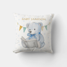 Almofada Urso de Teddy Personalizado lendo um livro