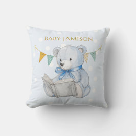 Almofada Urso de Teddy Personalizado lendo um livro