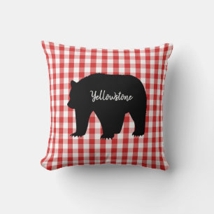 Almofada Urso de Travesseiro decorativo-Pedra-Amarela