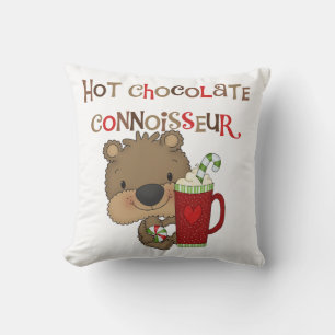 Almofada Urso do menino do perito do chocolate quente
