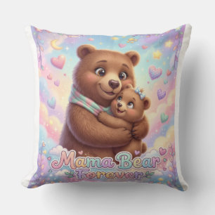 Almofada Urso Mamãe Cachorrinho Fofo Para Sempre Abraço Arc