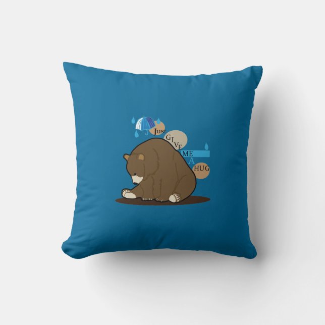 Almofada Urso (me dê um abraço) (Frente)
