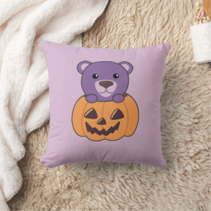 Almofada Urso Na Pumpkin Doce Ursos Feliz Dia das Bruxas