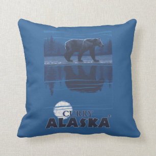 Almofada Urso no luar - caril, Alaska