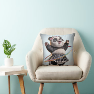 Almofada Urso Panda Com Hula Hoop