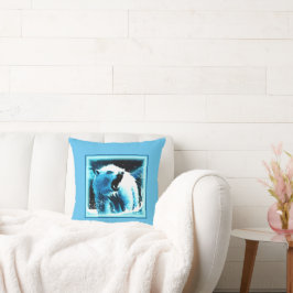Almofada "Urso Polar Irritado" - Pintura Bonita. Comprar Ag
