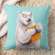 Urso Polar Lendo Arte – Amante de Livros