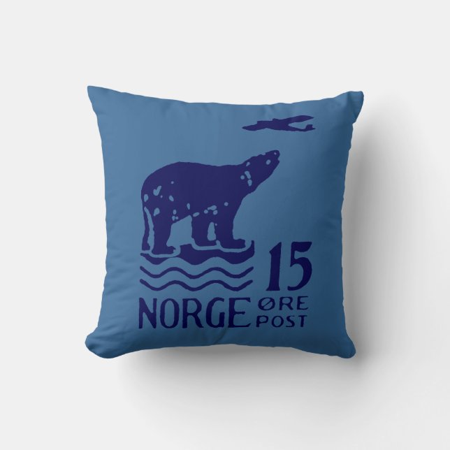 Almofada Urso Polar Norueguês 1925 (Frente)