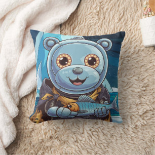 Almofada urso polar robô