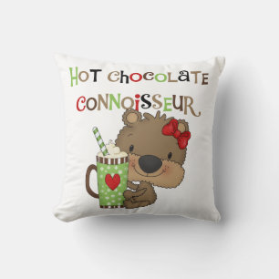 Almofada Urso quente da menina de ChocolateConoisseur