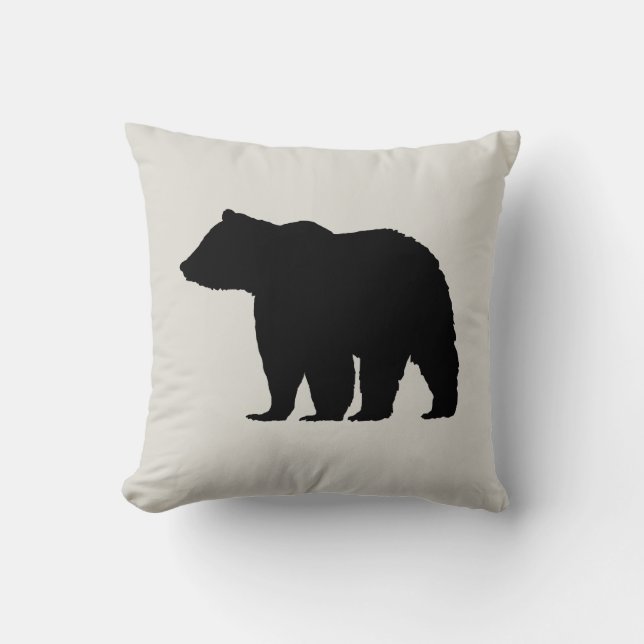 Almofada Urso Travesseiro decorativo de Cabina Selvagem (Frente)
