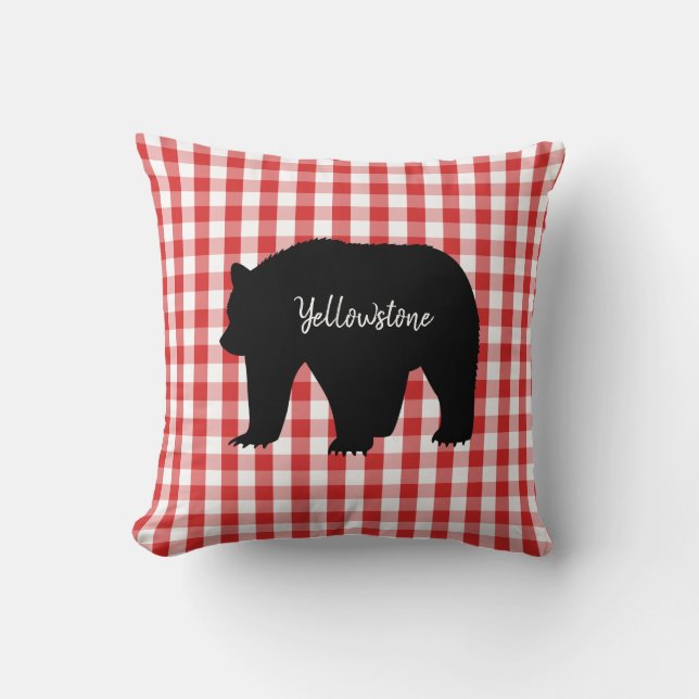 Almofada Urso travesseiro decorativo-Yellowstone (Frente)
