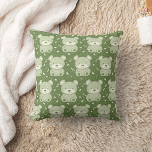 Almofada Urso Verde-Penteado, Cute Teddy