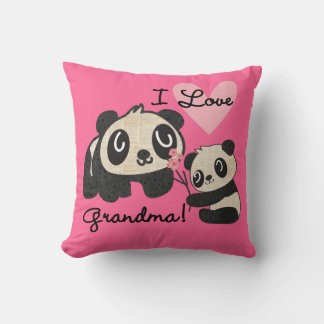 Almofada Ursos de panda eu amo a avó