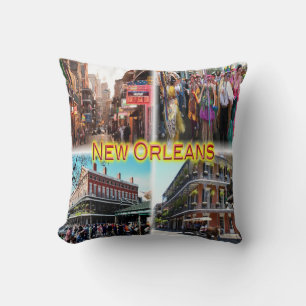 Almofada US New Orleans - Bourbon Street - Mardi Gras -
