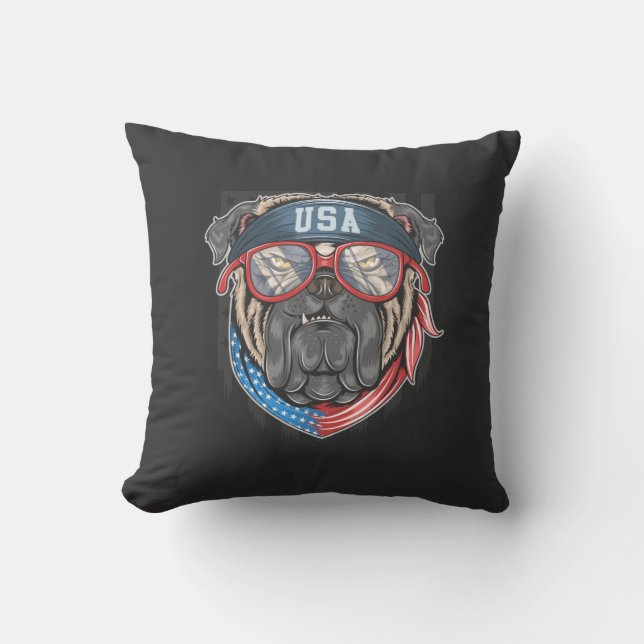 Almofada USA Buldogue (Frente)