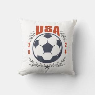 Almofada USA Soccer Ball 2024 Stars & Laurel Wreath Vintage