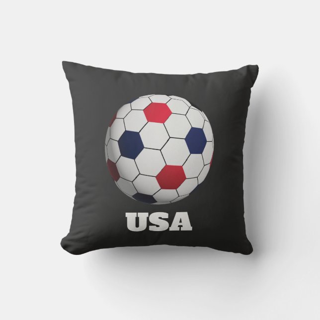 Almofada USA Soccer Throw Pillow (Frente)