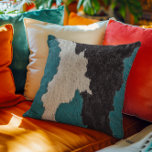 Almofada Vaca de couro tartaruga entalada imagem de pele<br><div class="desc">O pelo e o couro são uma imagem impressa e não peles falsas. Este design pode ser personalizado escolhendo a opção Editar Design. Você também pode transferir para outros itens. Entre em contato comigo em colorflowcreations@gmail.com ou use a opção de bate-papo no topo da página se você quiser ter este...</div>