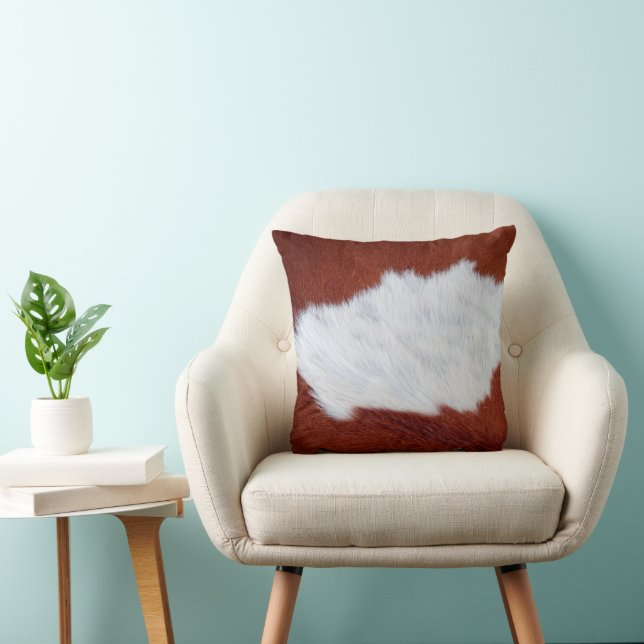 Almofada Vaca de luxo Ocultar Impressão de pele animal  (Cadeira)