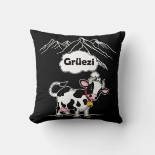 Almofada Vaca suíça - Grüezi - Viagem de Suiça