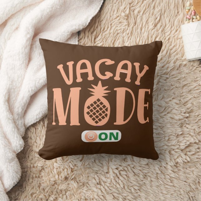 Almofada VACAY MODE EM férias engraçadas (Cobertor)