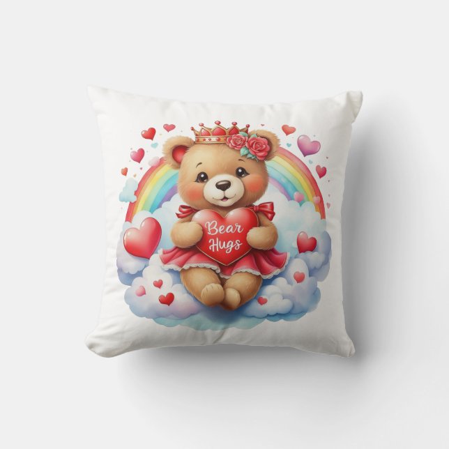 Almofada Valentine Bear Throw Pillow (Frente)