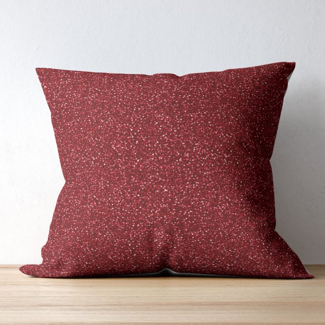 Almofada Valentine Classic Trendy Red Glitter (Criador carregado)