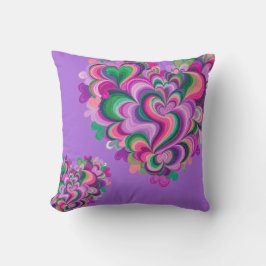 Almofada Valentine Colorful Layered Heart Pillow