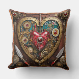 Almofada Valentine Guerreiro Steampunk Rubis e Adagas