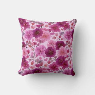 Almofada Valentine’s Day Floral Romantic Pink Magenta
