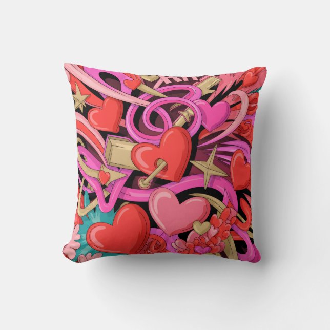 Almofada Valentine’s Day Throw Pillow Collection | Romantic (Frente)