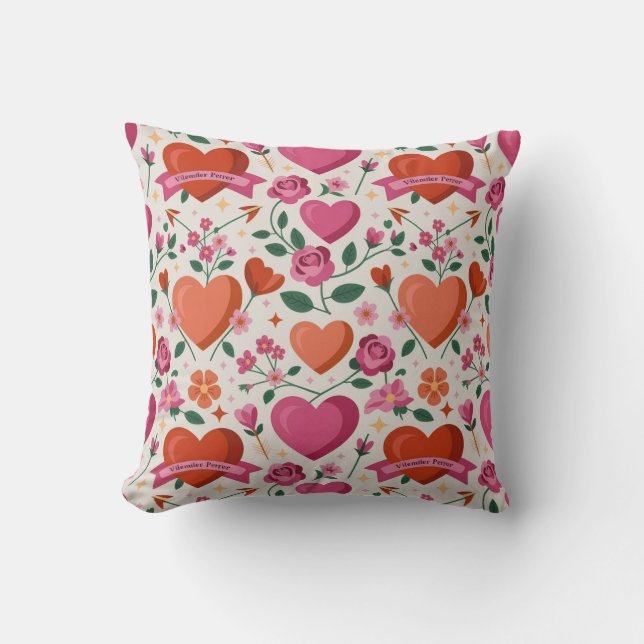 Almofada Valentine’s Day Throw Pillow Collection | Romantic (Frente)