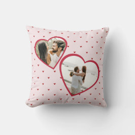 Almofada Valentine's Day Hearts Red Photo Collage